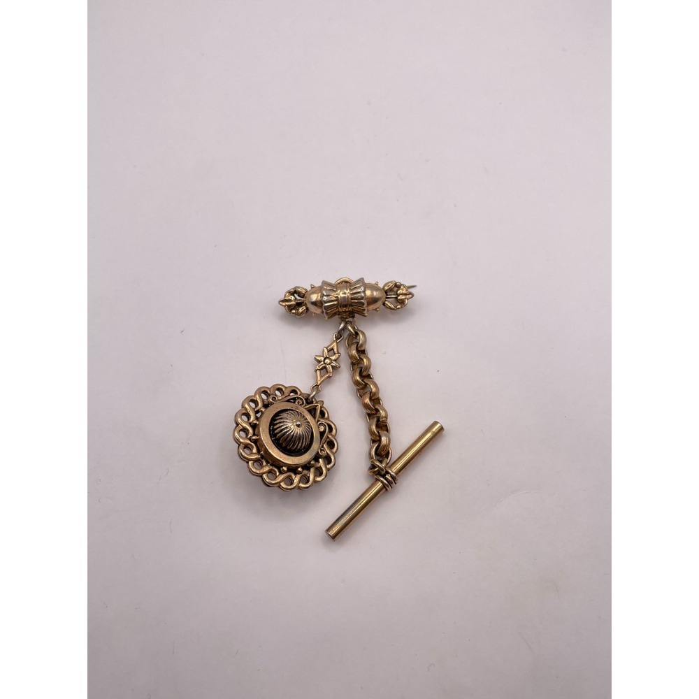 Vintage Chatelaine Pin T-Fob Brooch